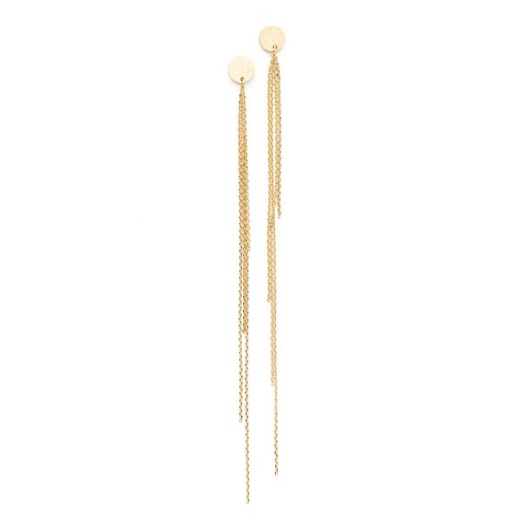 Cloverpost Gold Metallic Dusty Earrings - Picture 1 of 3